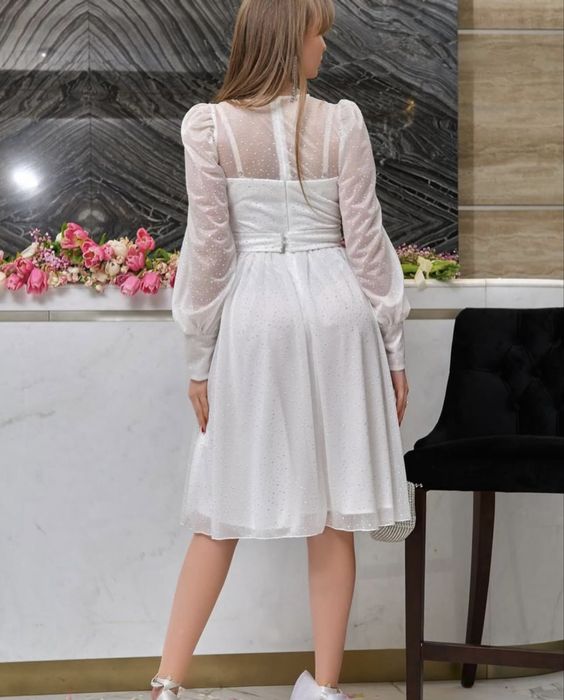 Жіноча біла сукня святкова сукня хрестини платя жіноче женское платье