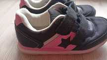 adidasy YoungStyle 32 czarno-różowe wiosna jesień
