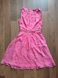 Lekka letnia elegancka sukienka Orsay różowa 34