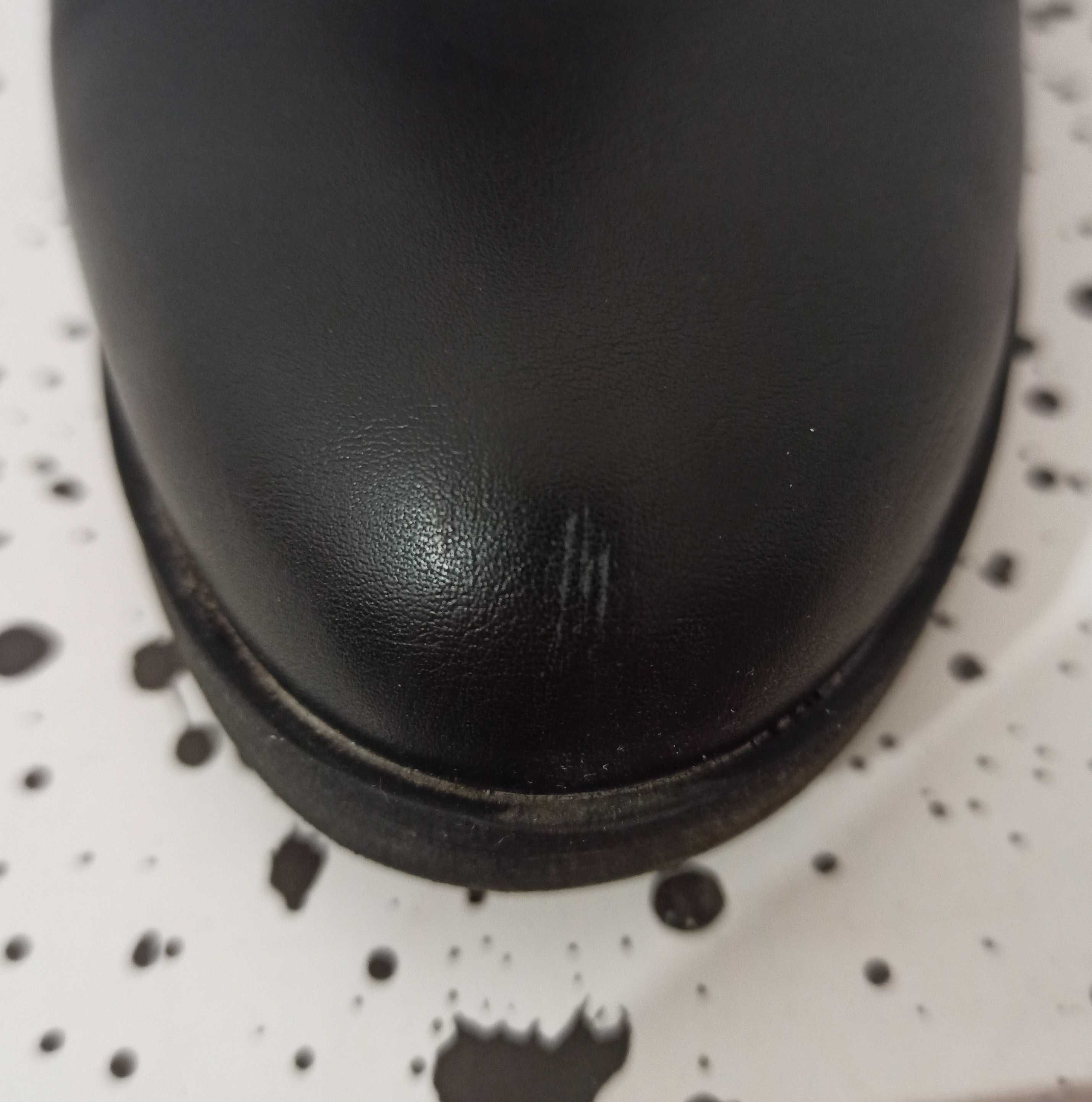 Czarne botki na obcasie H&M rozmiar 39 ( ok 24 cm)