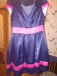 Атласное платье р50-52