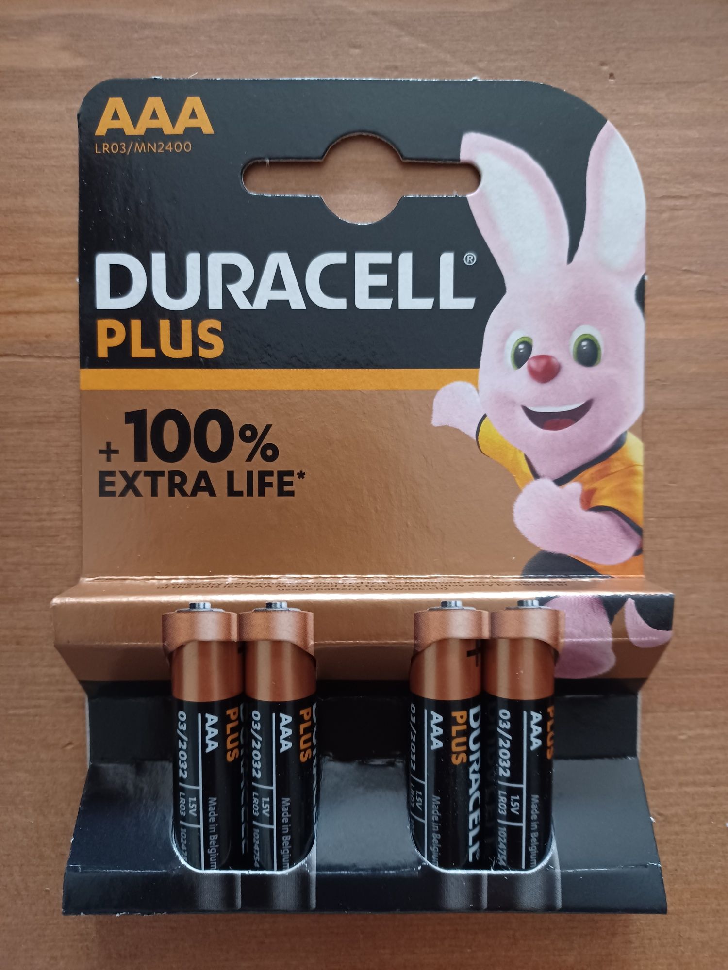 Pilhas Duracell PLUS AAA LR03 (para comandos, brinquedos Natal,.)