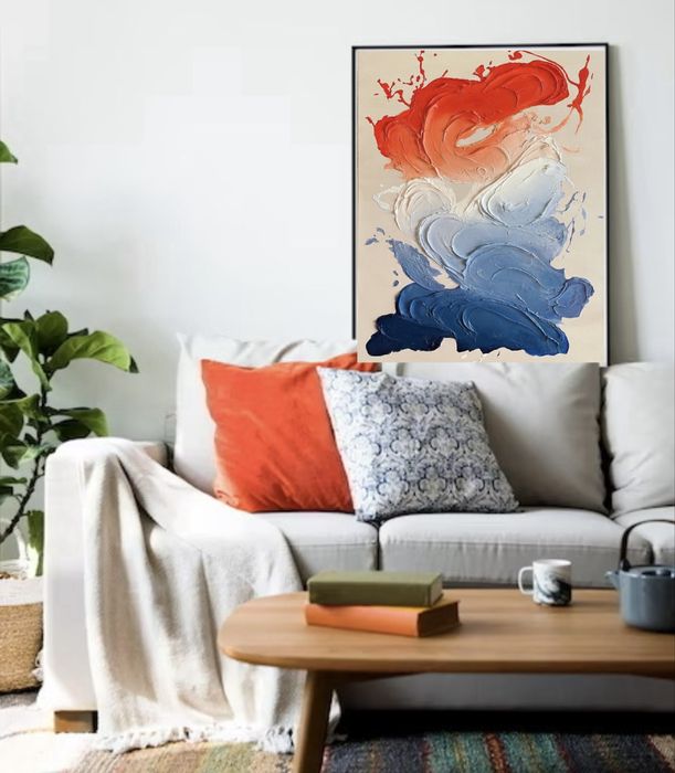 Pintura unique, quadros, abstracta, técnica mista, tela premium