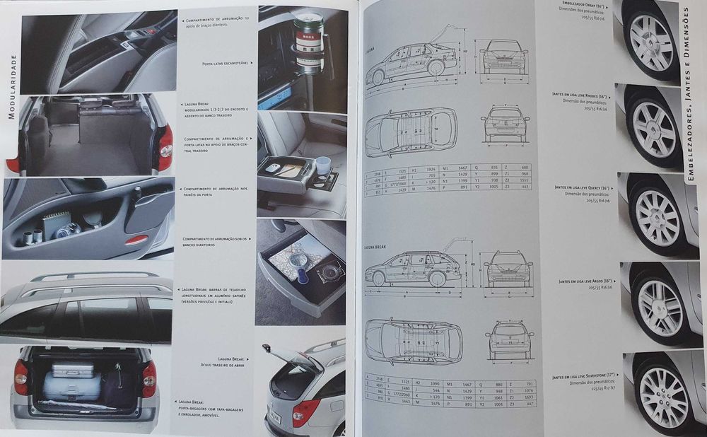 Catálogos automóvel Renault Laguna - Ano 2001