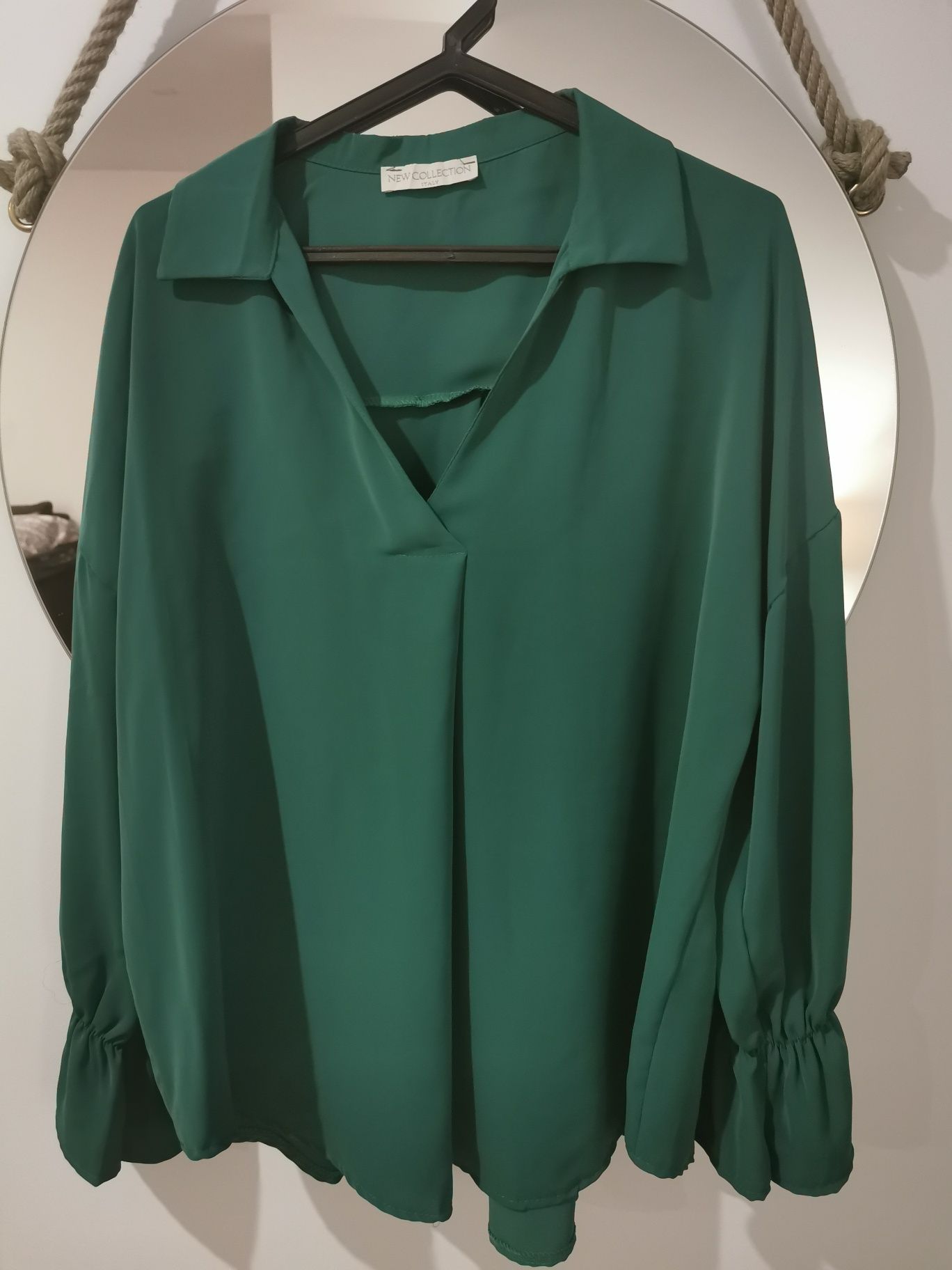 Blusa Verde Acetinada