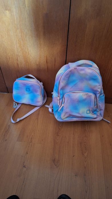 Mochila para escola  + Lancheira igual