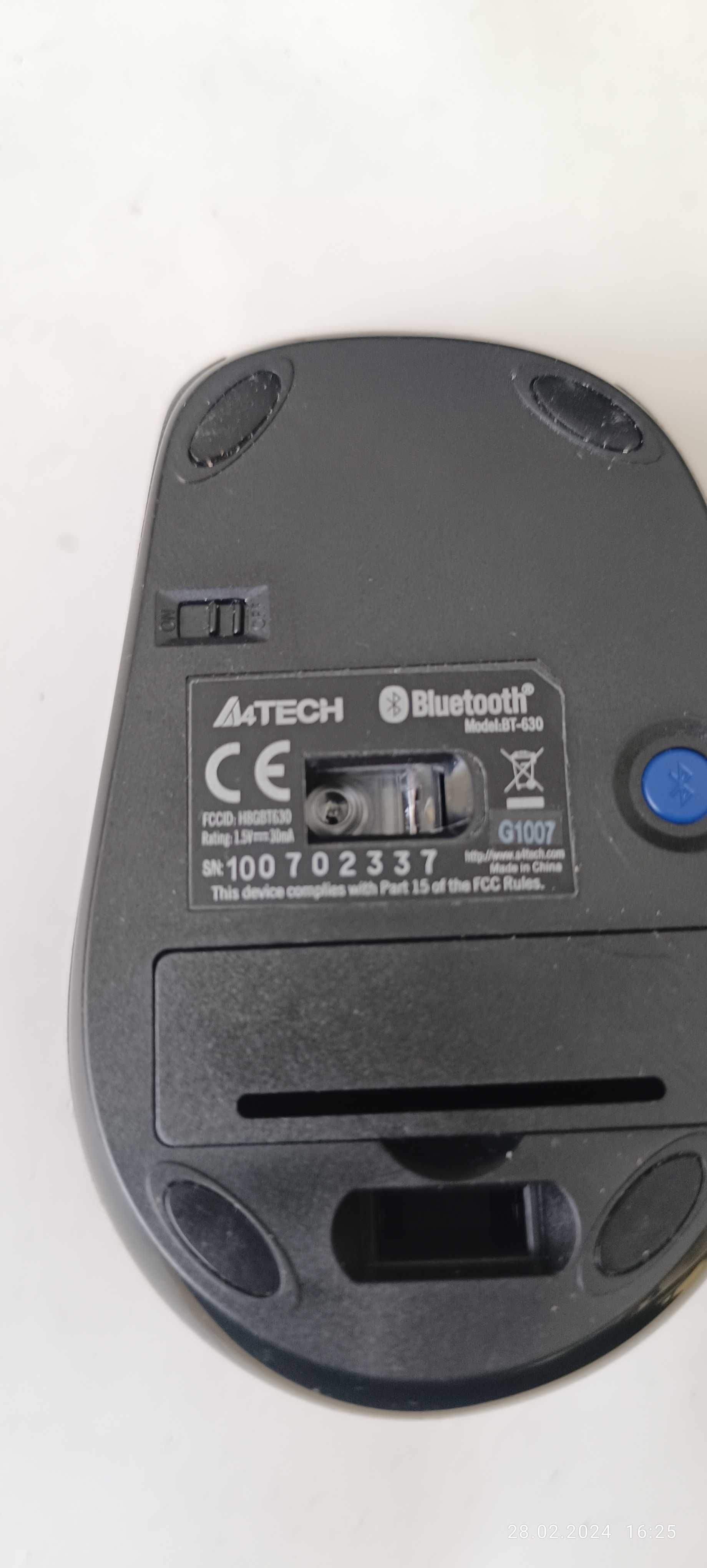 Миша бездротова Bluetooth A4Tech BT-630 Black