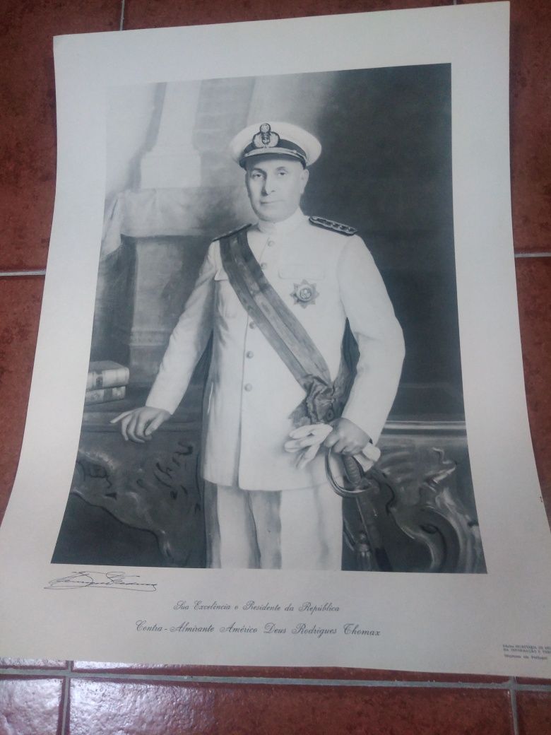 Foto do Almirante AMÉRICO THOMAZ