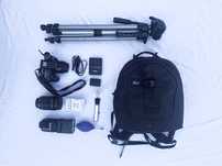 Kit Completo Fotografia Profissional - Canon 70D + Lentes + Acessórios