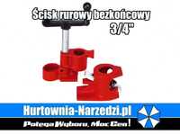 4 sztuki x Ścisk stolarski rurowy bezkońcowy rurowy 3/4" Tagred