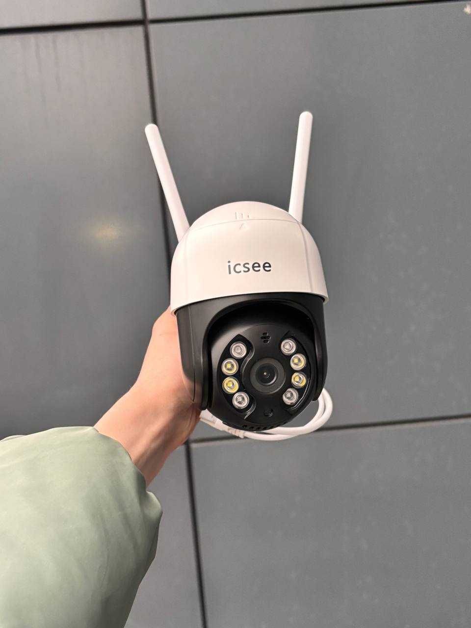 IP Камера видеонаблюдения вай фай icsee уличная для дома ночная айси