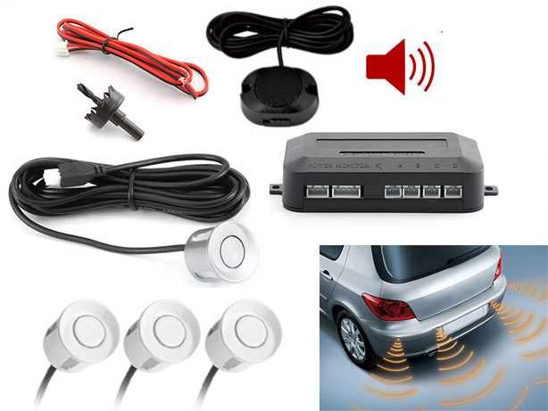 Kit Sensores Estacionamento Universais Brancos Opel Seat VW etc (NOVO)