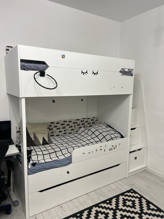 Дитяче ліжко+стінка+стелаж(дитяча кімната)