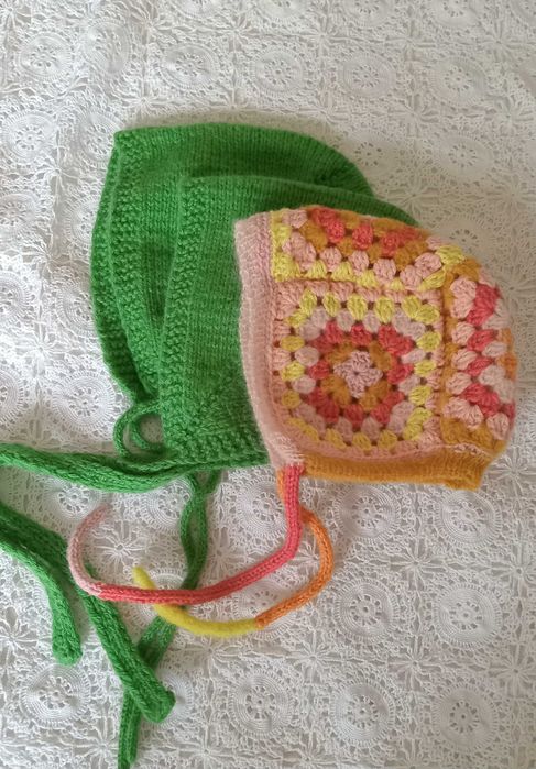 Family look чепчик шапка мама дочка шерсть