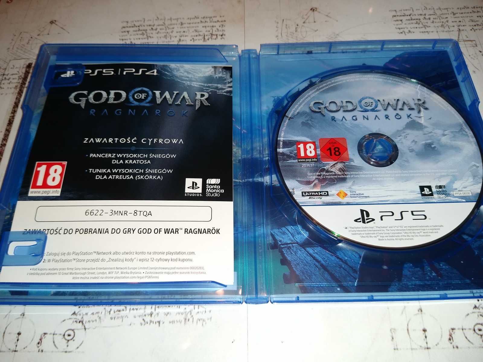 God Of War Ragnarok Ps5 polska wersja bez rys