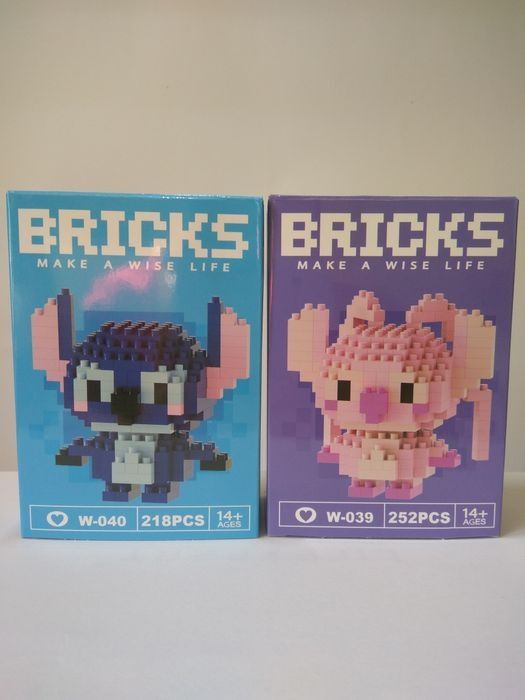 Лис, зайка, стич, качка,  дональд дак, микки маус, ведмежа, BRICKS