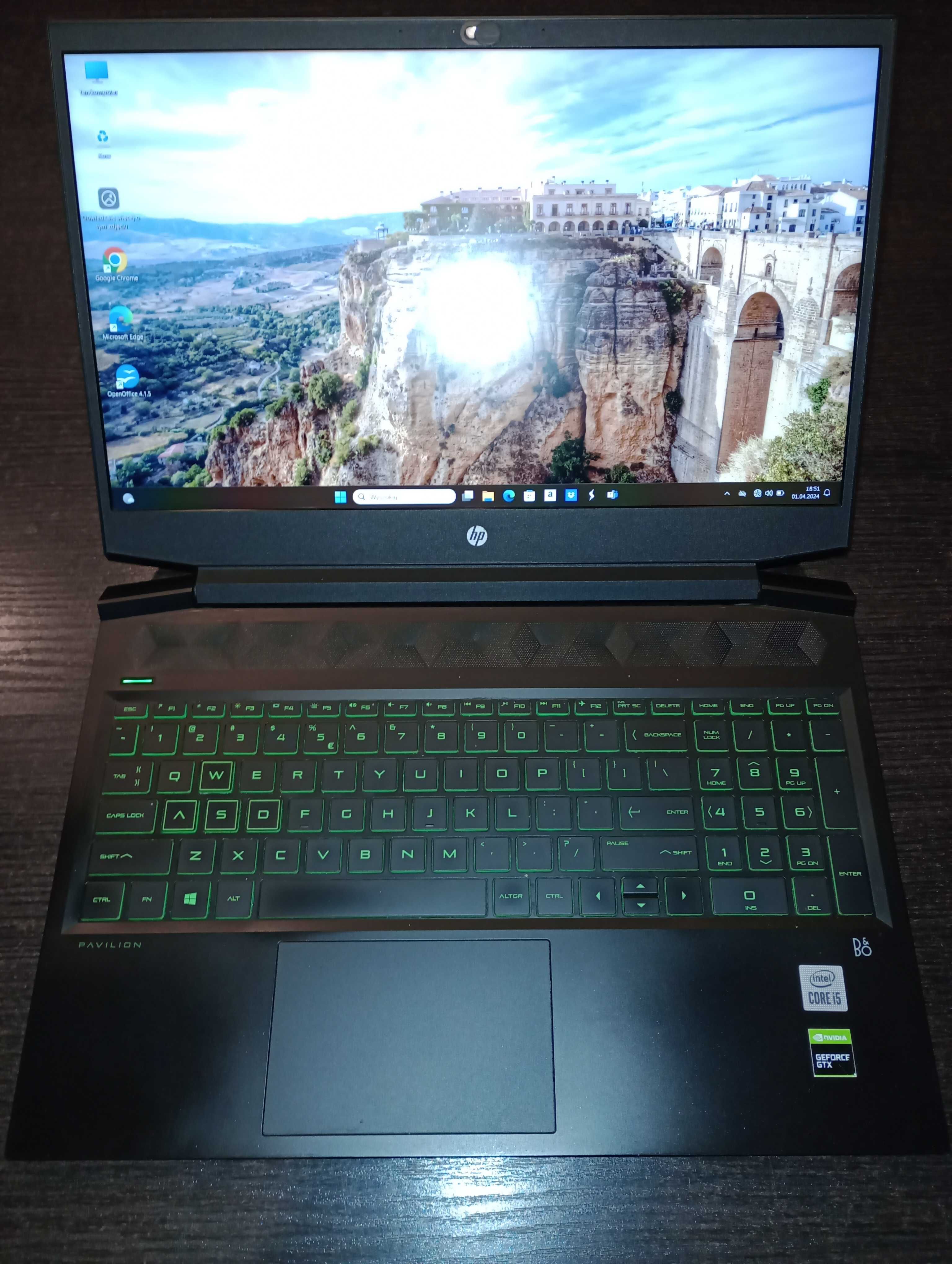 Laptop HP Pavilion Gaming 16-a0007nw 16.1"