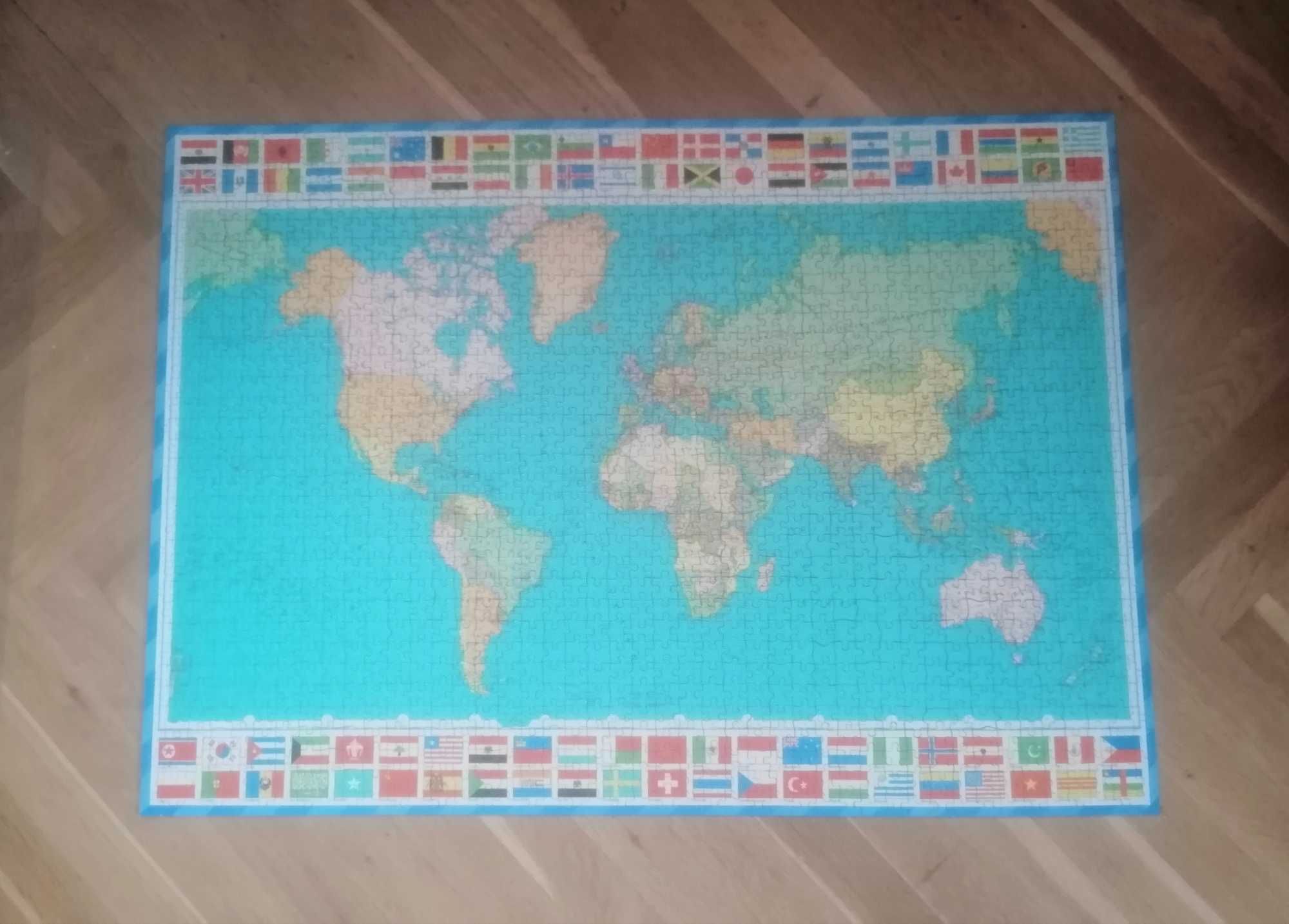 Puzzle 1500 elementów - świat