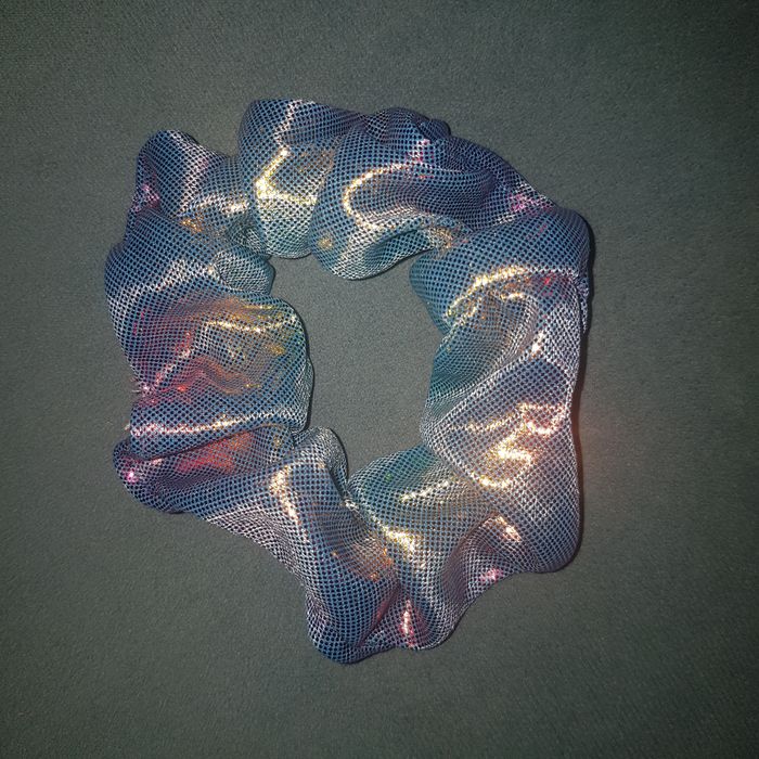 Gumki do włosów scrunchie neonowe