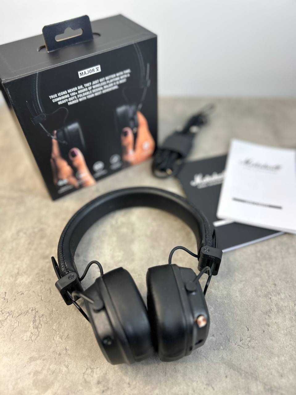 Marshall Major 5 Black — наушники с автономностью до 100 часов