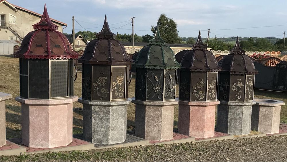 Дашки на криницю бетонні кільця та кільця з крошки . Перехідні плити