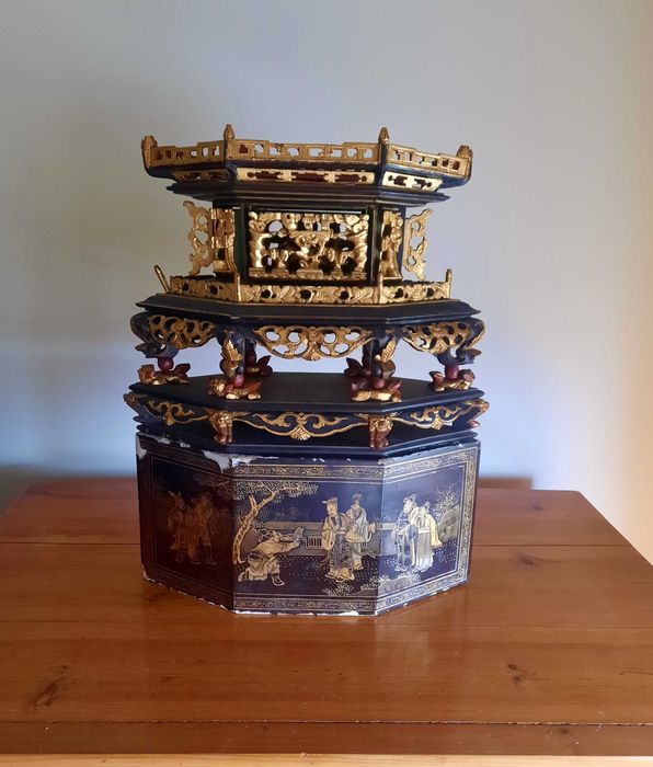 Altar de mesa oriental, em charão - séc XIX