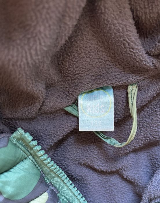 Kurtka zimowa chłopięca polar ciepła ocieplana Pepco 122 moro zielony