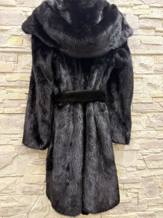 Норковая шуба с капюшоном Греция, ог 120