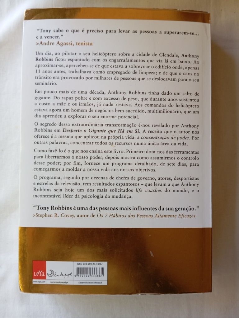 Livro Desperte o Gigante Que Há em Si Anthony Robbins