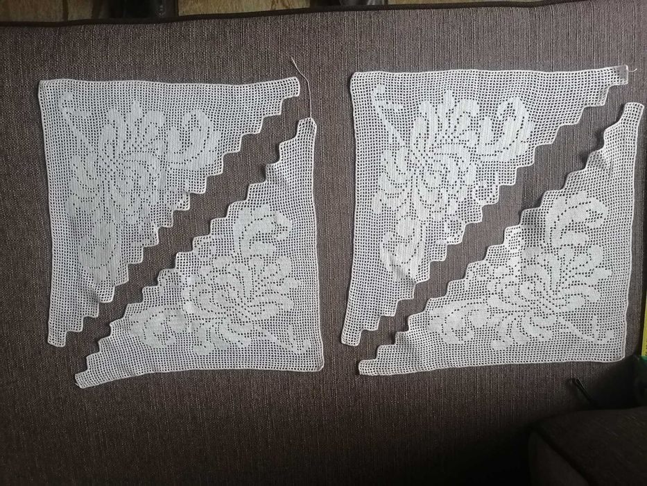 Wstawki szydelkowane do serwet obrusów, pościeli. Handmade.