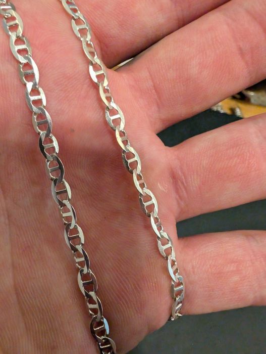 Srebrny łańcuszek splot Gucci srebro 925 stan jak nowy