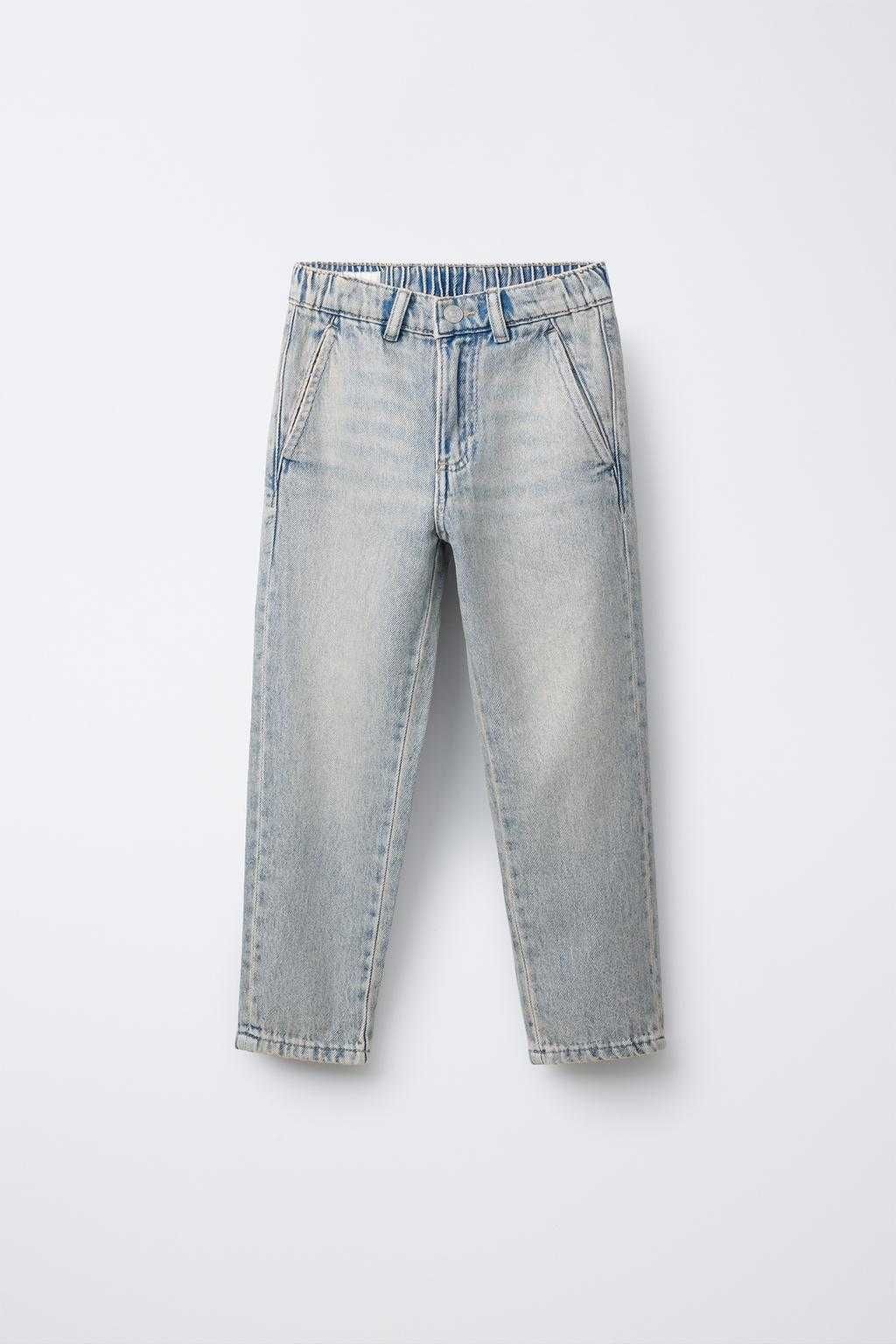 Прямі дитячі джинси бойфренди zara для хлопчика р. 164