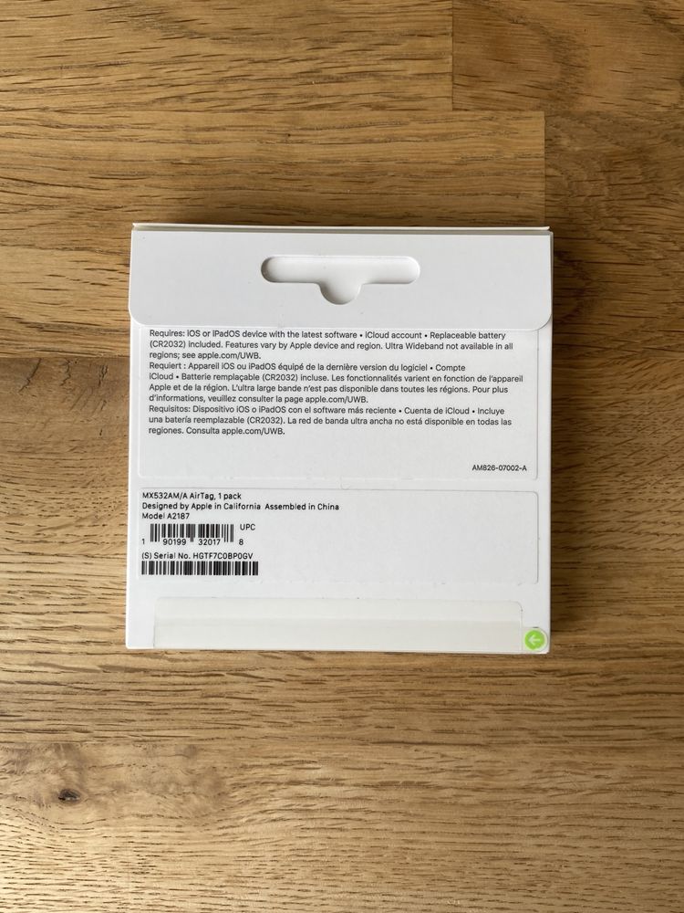 Пошуковий брелок Apple AirTag (MX532) Брелок трекер геометка