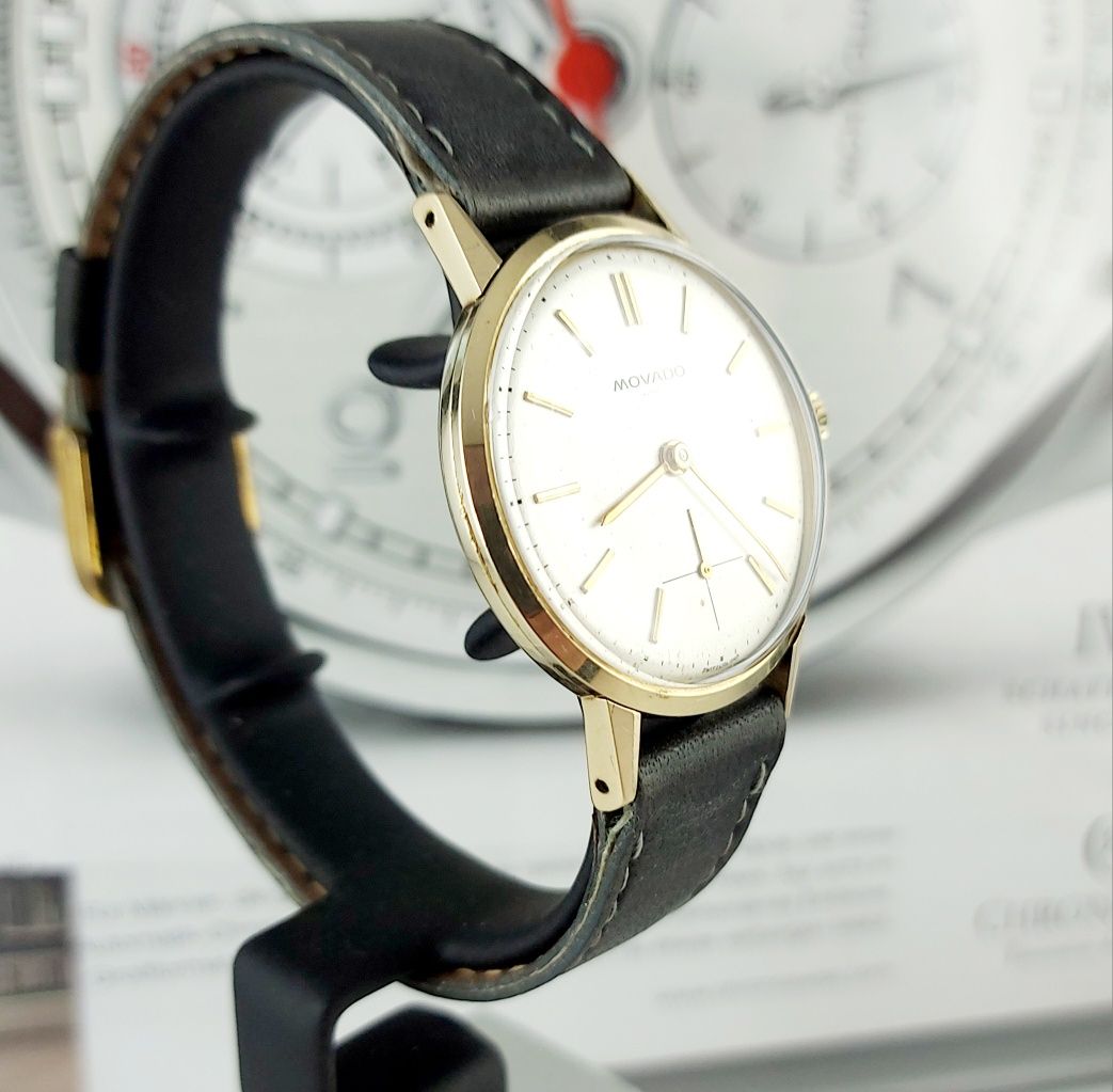 Zegarek meski Movado Zenith Złoty 14k cal.125 lata 50te VINTAGE