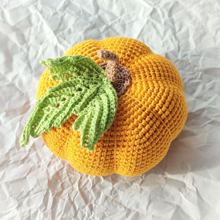 Гарбузик ручної роботи В'язаний декор інтер'єру Гольниця