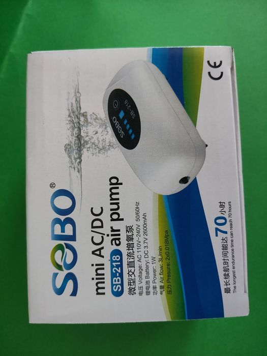 Bombas de ar bateria aquário