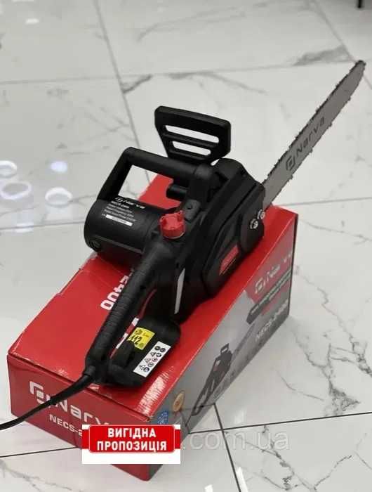 Электропила NARVA 2.4 квт./40 см./авт. подача масла/тормоз цепи/металл