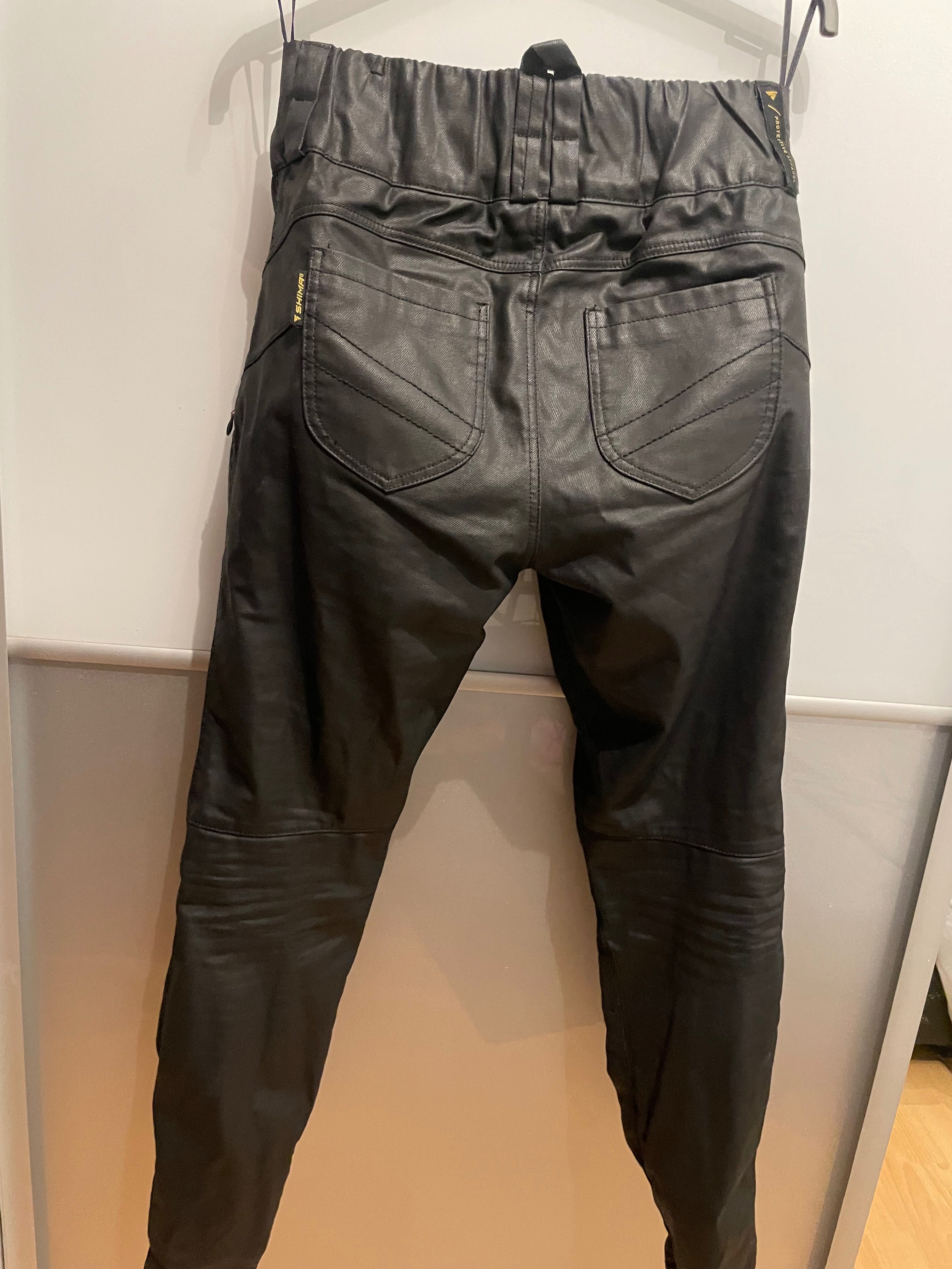 Spodnie motocyklowe damskie SHIMA NOX 2.0 JEGGINGS Lady waxed black