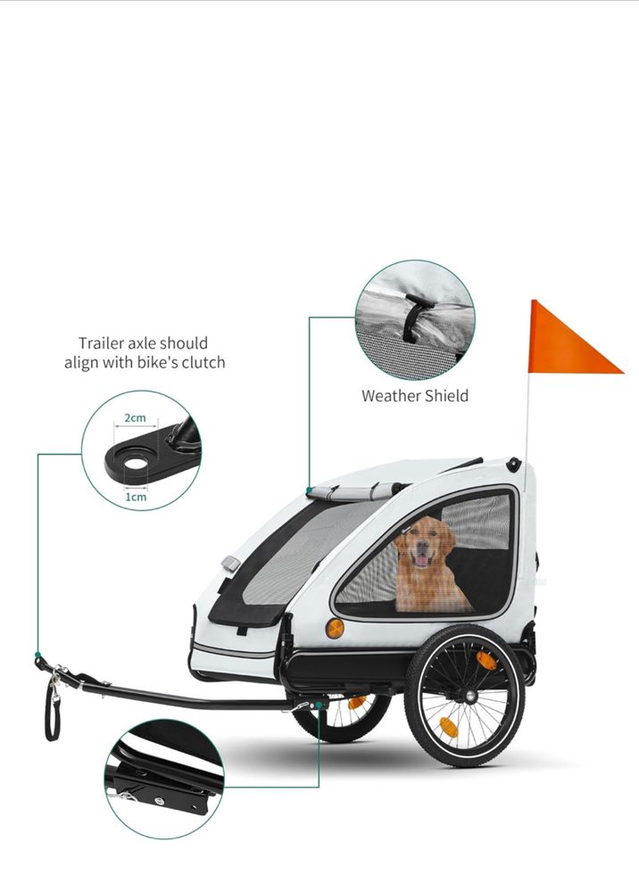 Wózek do roweru do transportu