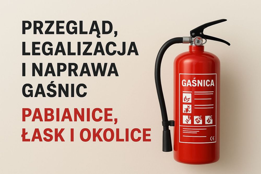 Przegląd i legalizacja gaśnic