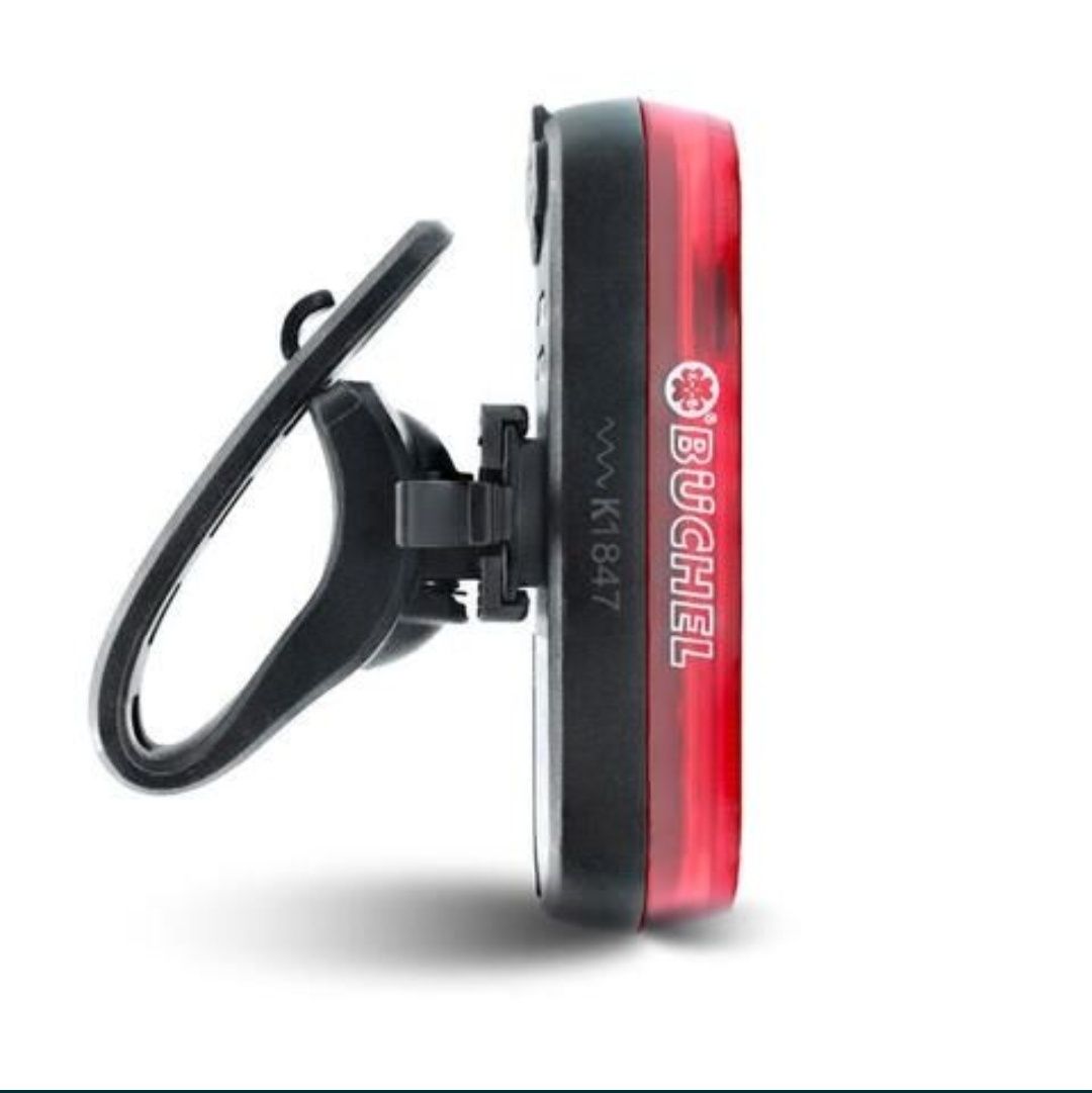 Lampka rowerowa Büchel Micro Lens COB tylna USB z czujnikiem hamowania