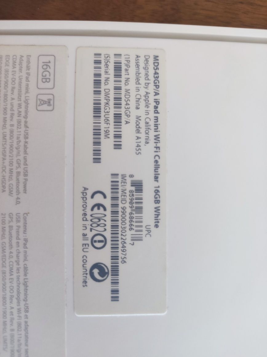 IPad Mini Wi-Fi 16GB White