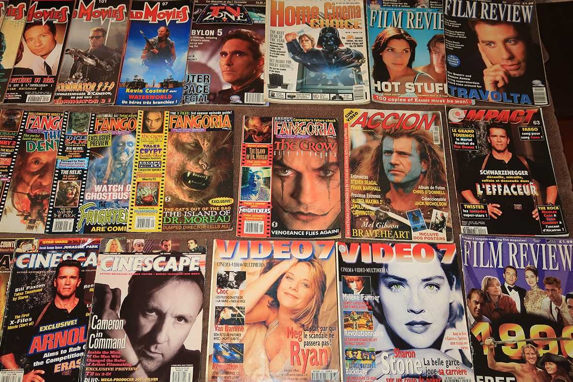 Revistas antigas vintage cinema filmes jogos e posters