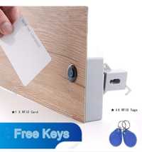 Электронный скрытый RFID замок с 3 ключами для шкафчиков и мебели
