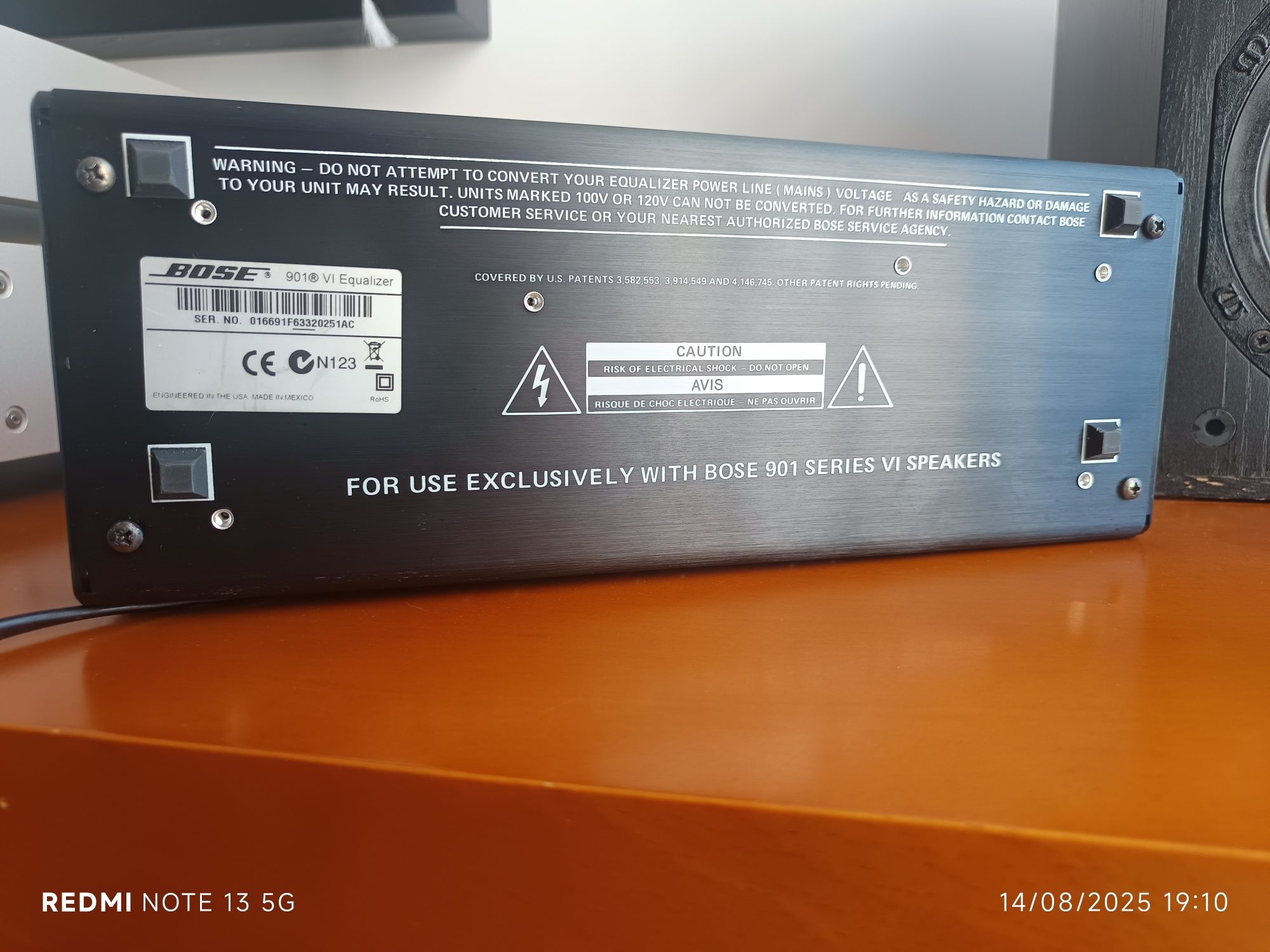 Bose 901 series vi active Equalizer