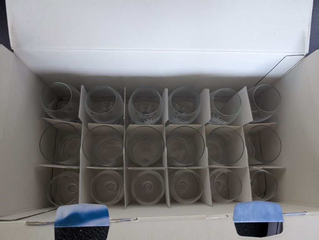 Komplet 36 elementów szklanki Krosno ART-GLASS RÓŻA