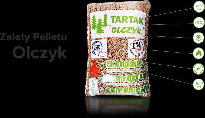 Pellet OLCZYK ENplus A1 6mm również pelet Feniks Lava  Barlinek
