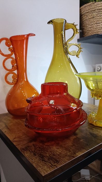 Wazon Krakowski Instytut Szkła Jakubas z metką