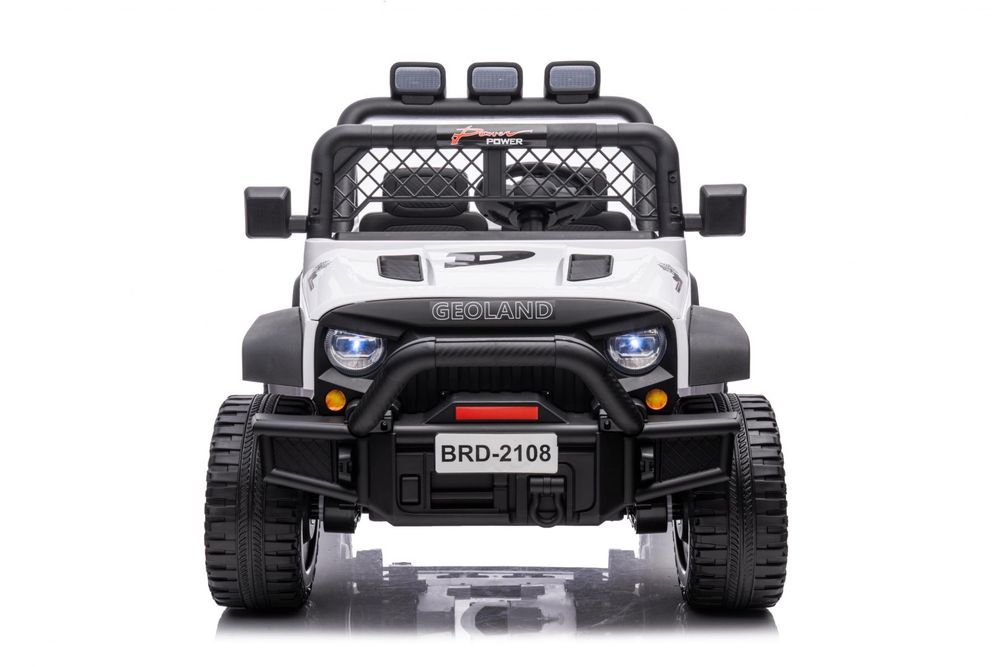 2x200W  +DwuOsobowy Auto jeep na akumulator Samochód dla dzieci Biały