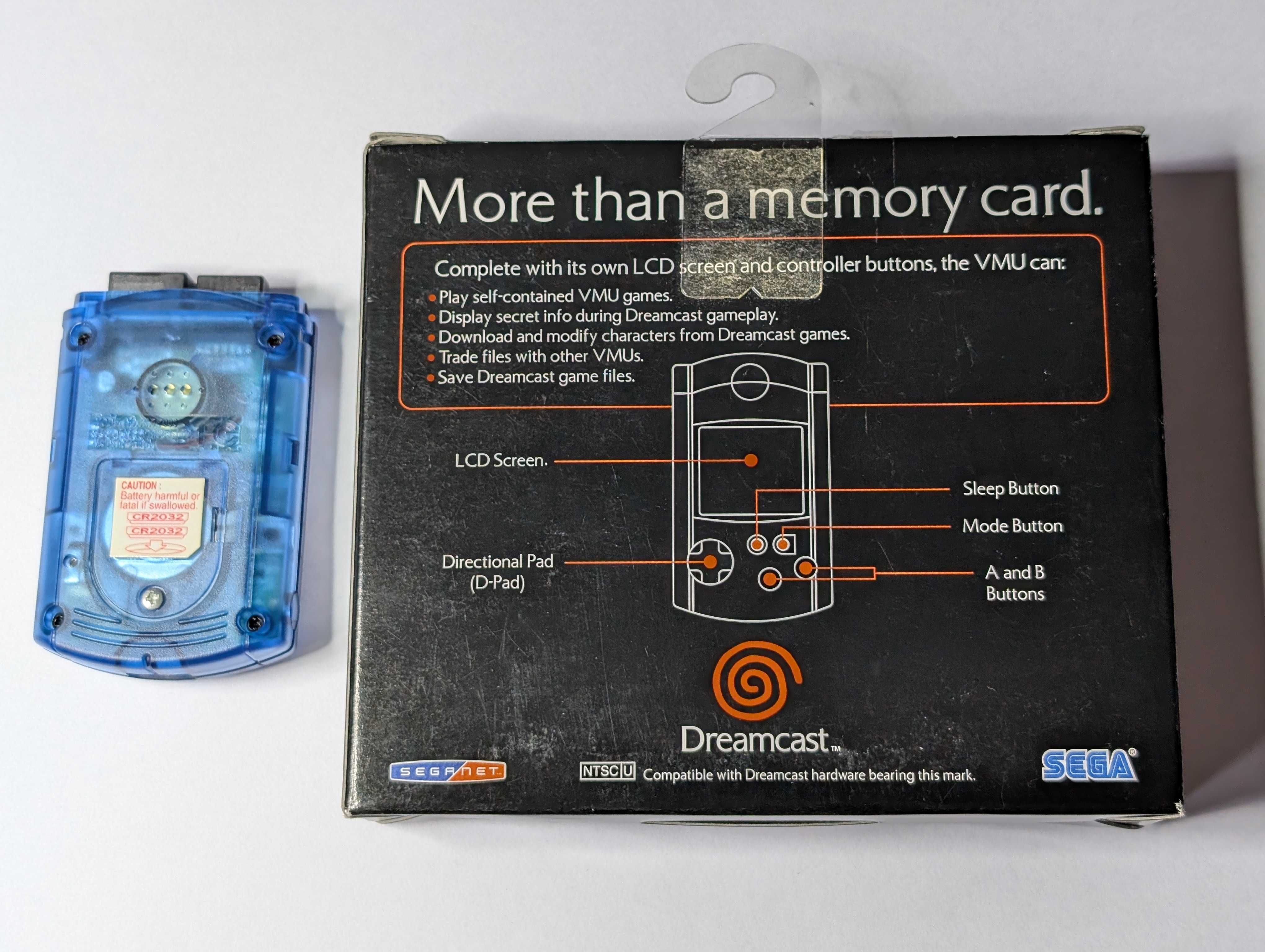 Karta pamięci do Sega Dreamcast, VMU - Visual Memory Unit